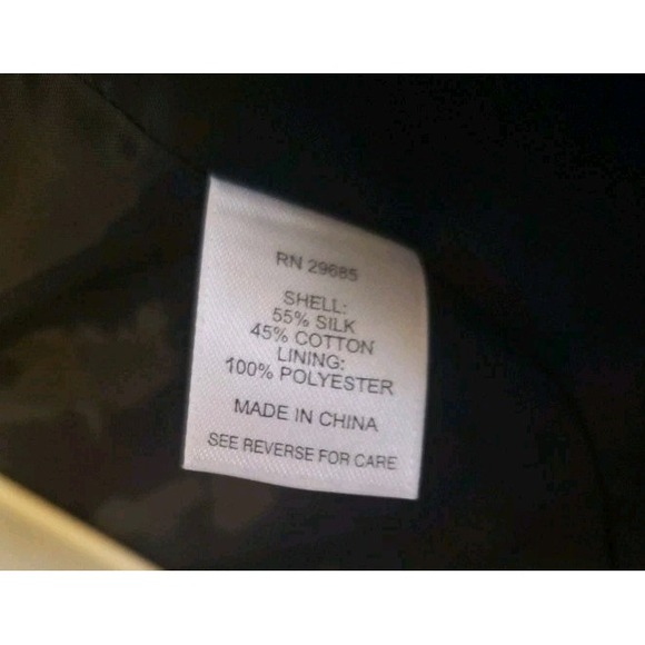 Vtg Pendleton Size L Polkadot Silk Blend Open Front Jacket Nautical Career - Picture 4 of 5